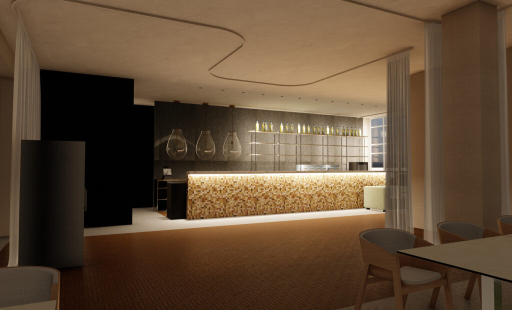 Interiér restaurace Soho